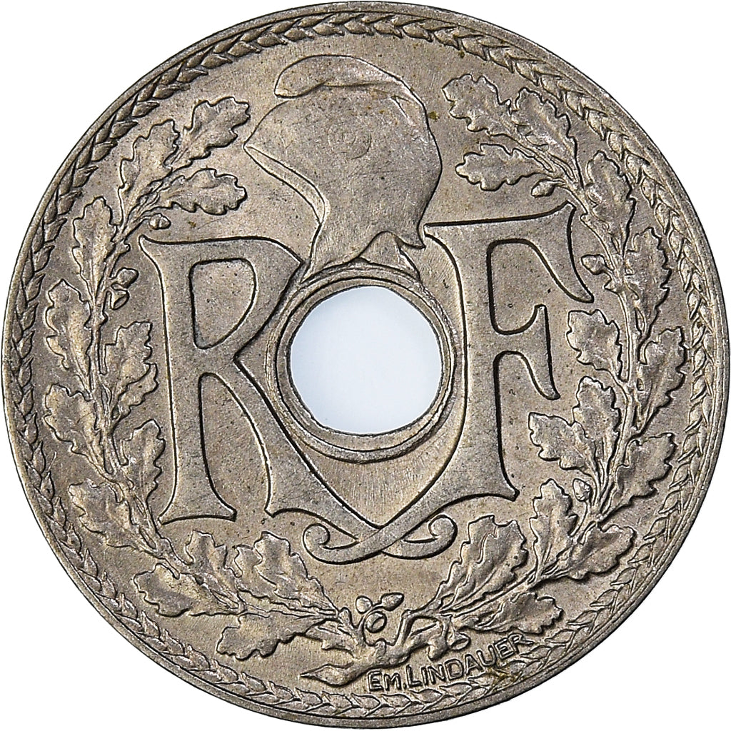 Moneta, Francja, 25 Centimes, 1938