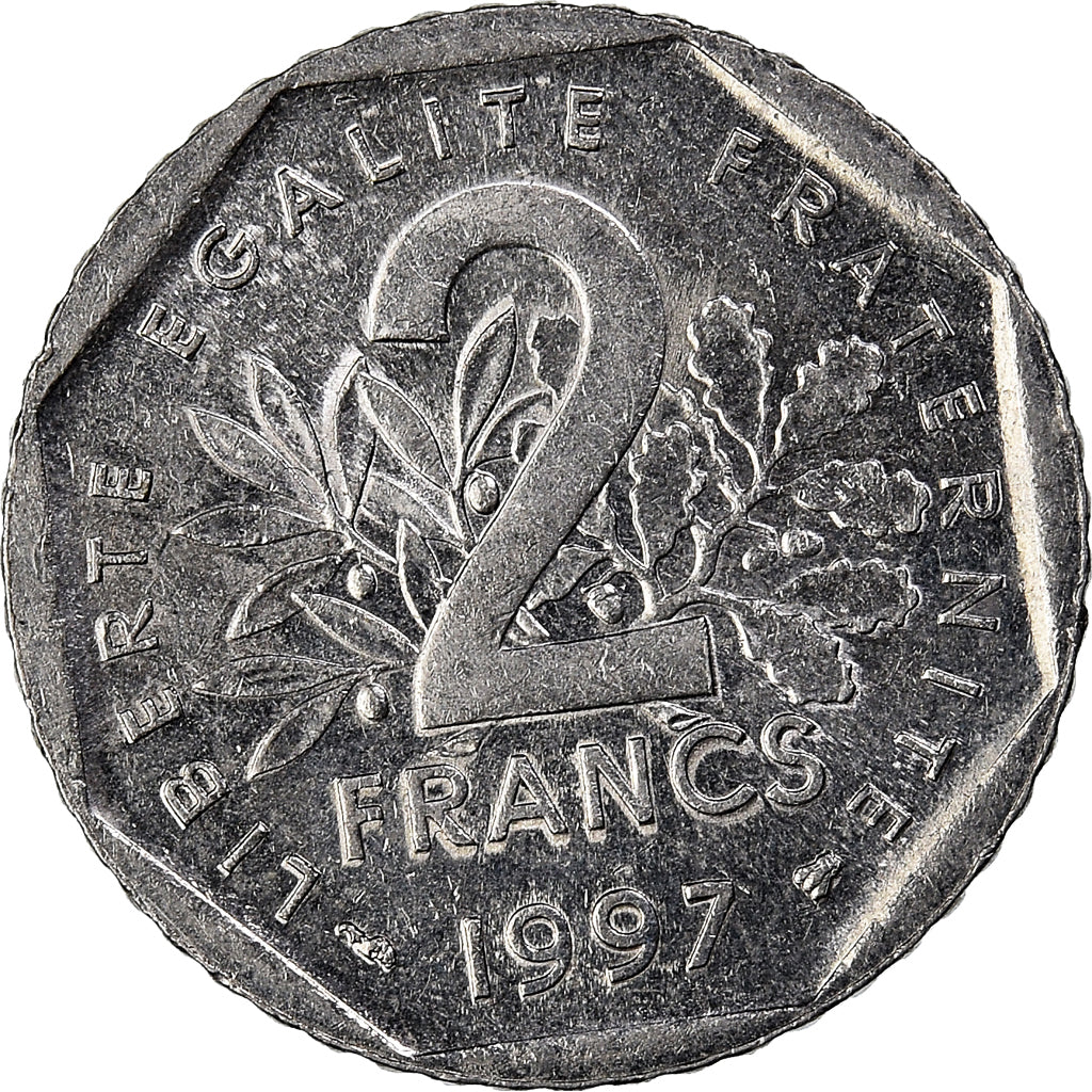 Moneda, Francia, 2 Francs, 1997