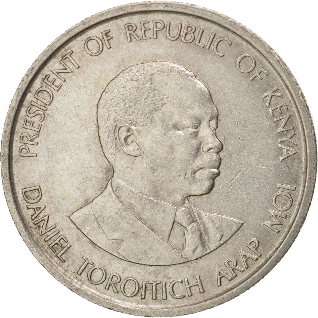Coin, Kenya, 50 Cents, 1989, MS(63), Copper-nickel, KM:19