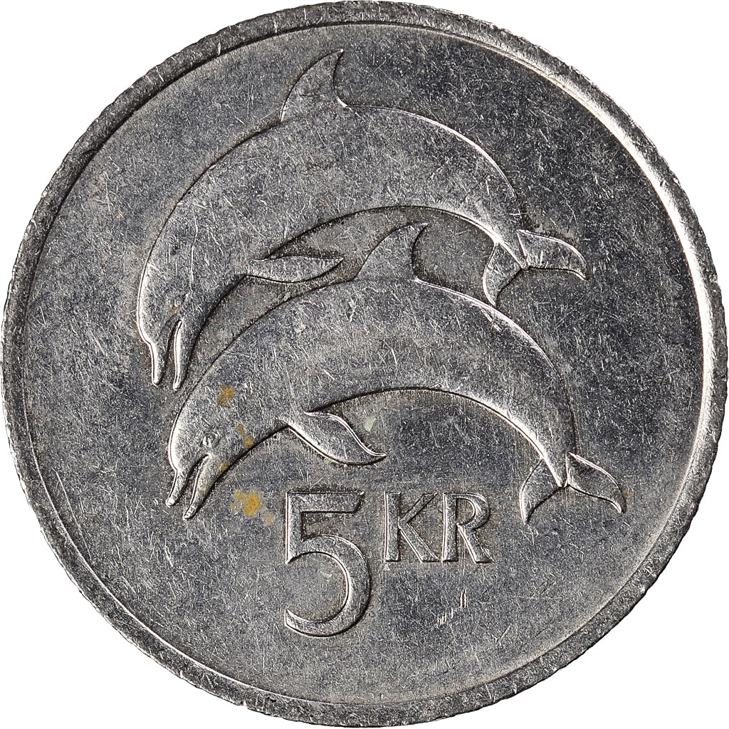 Monnaie, Islande, 5 Kronur, 1987