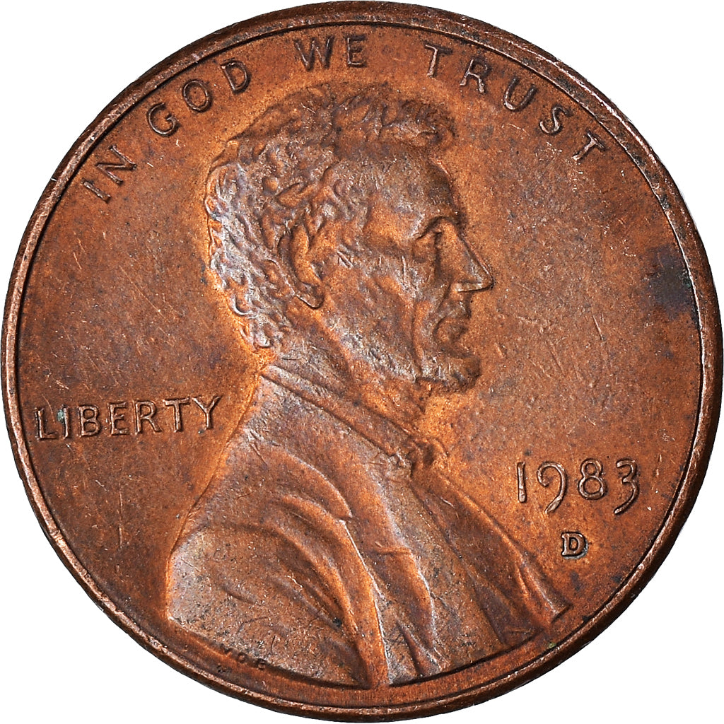 Coin, United States, Cent, 1983