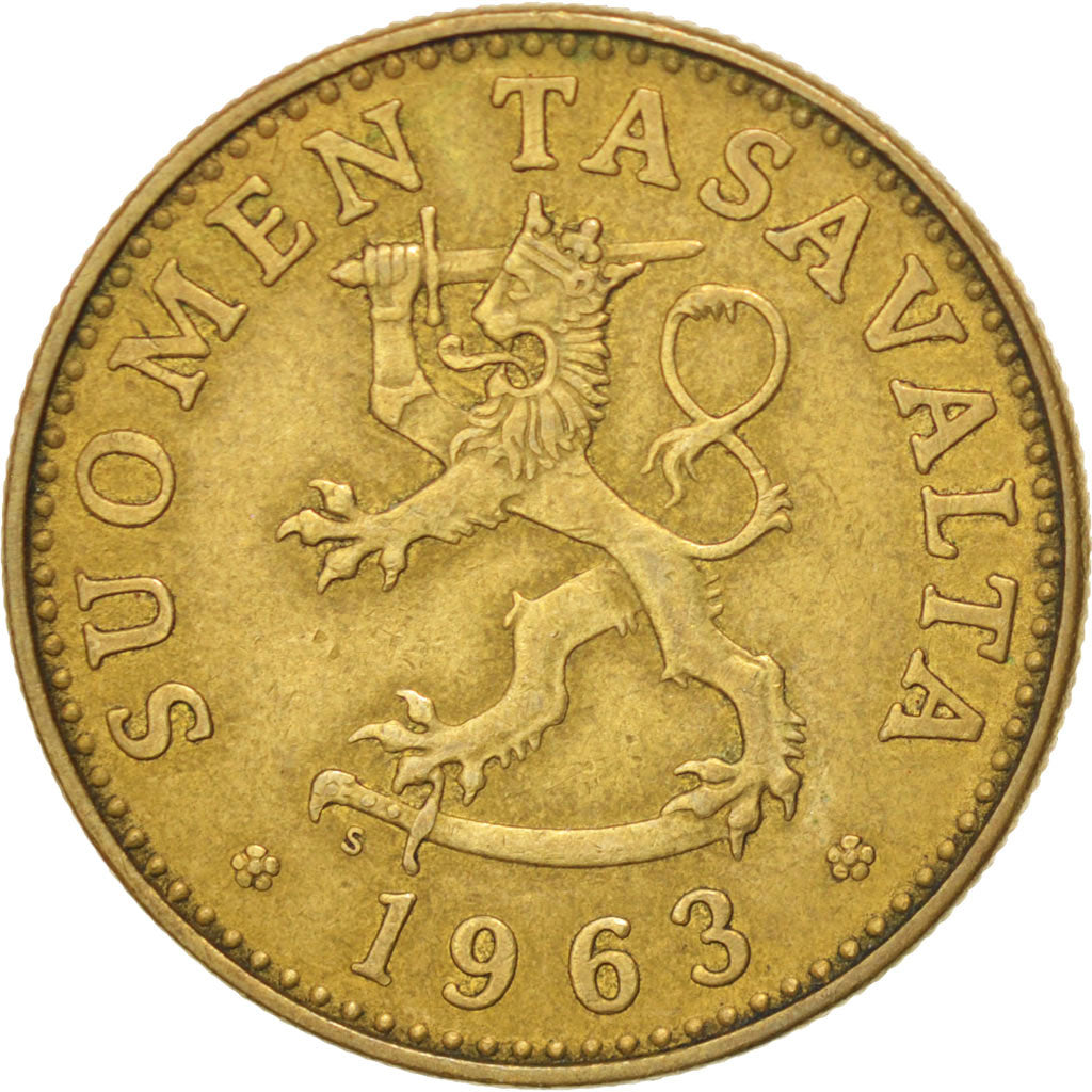 Moneta, Finlandia, 50 Penniä, 1963, BB, Alluminio-bronzo, KM:48