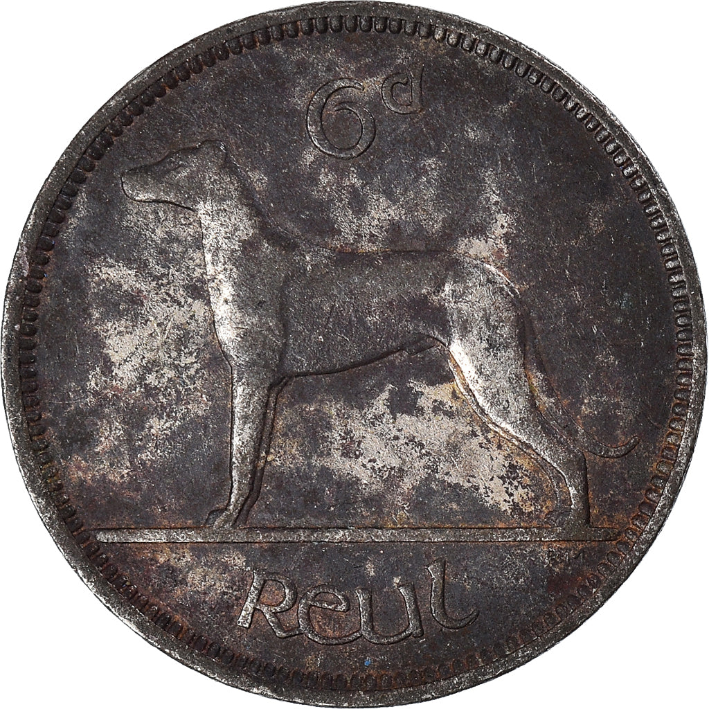 Moneta, REPUBLIKA IRLANDII, 6 Pence
