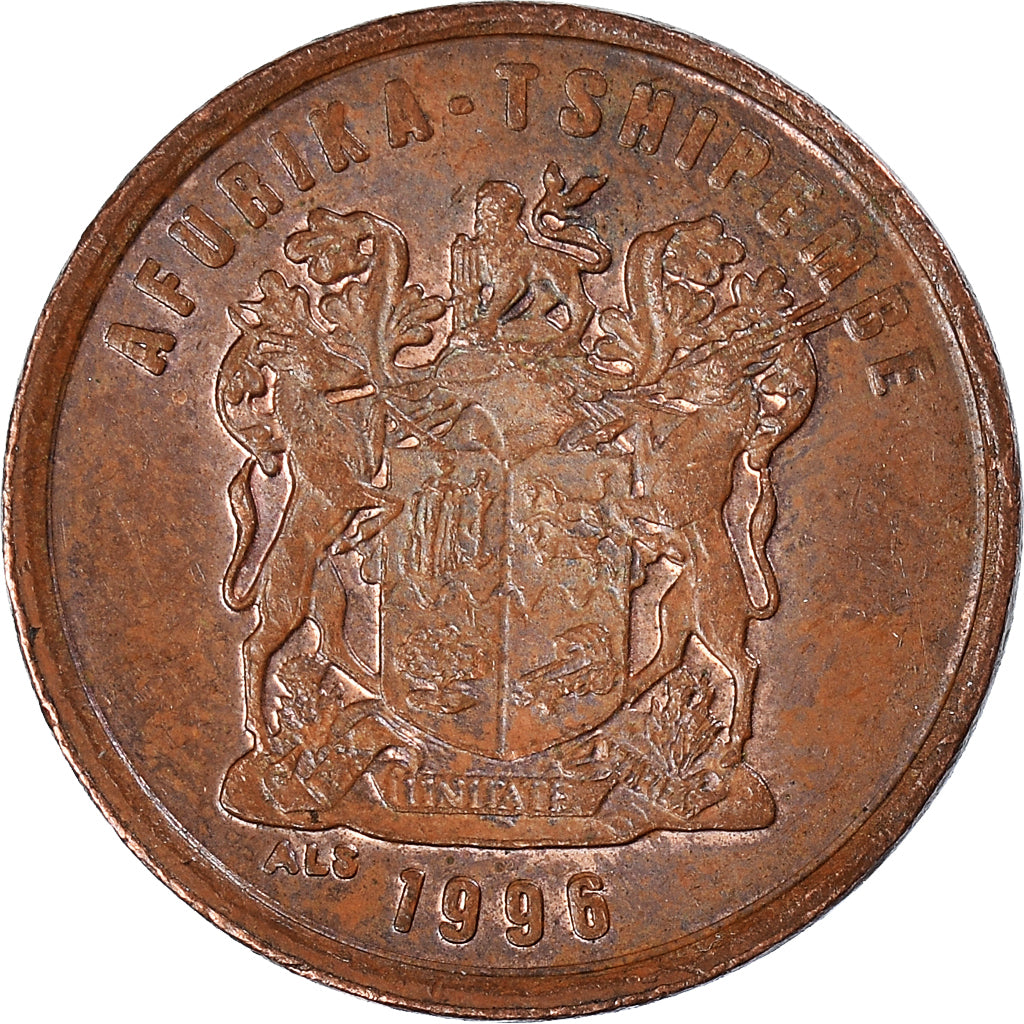 Moeda, África do Sul, 2 Cents, 1996