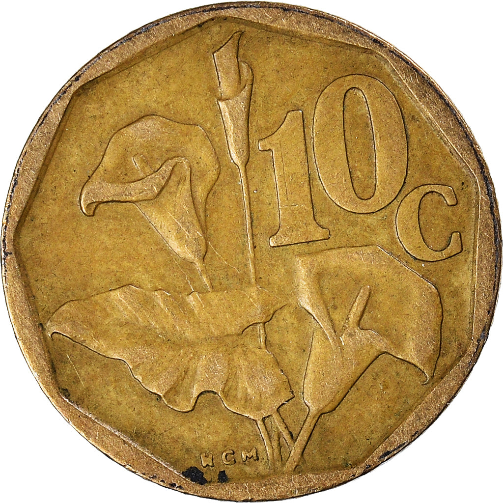 Coin, South Africa, 10 Cents, 1992