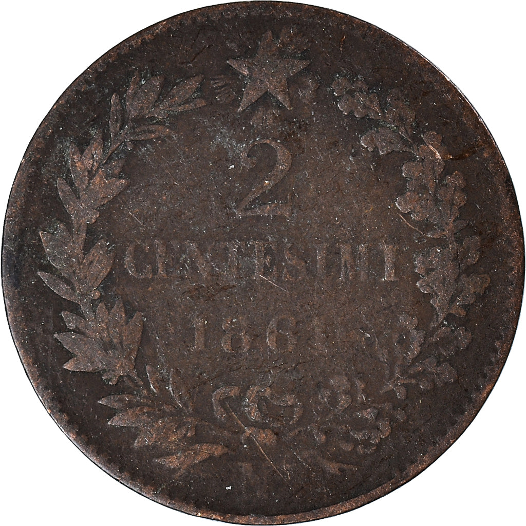 Coin, Italy, 2 Centesimi, 1861