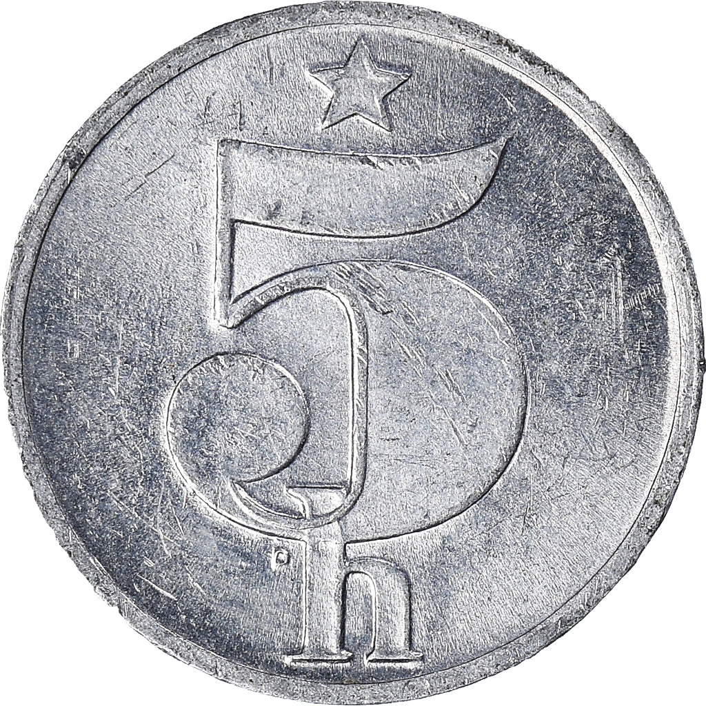 Moneda, Checoslovaquia, 5 Haleru, 1978