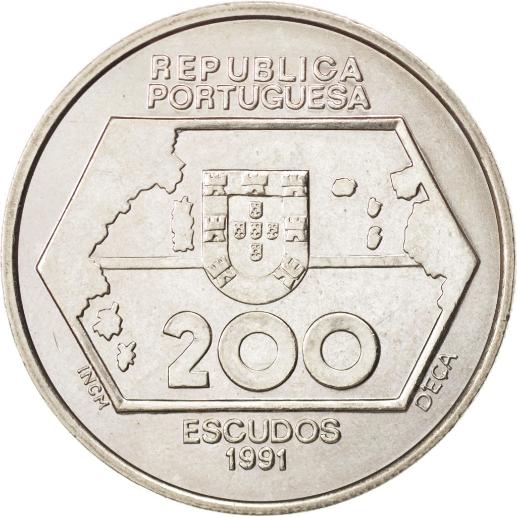 Moneta, Portogallo, 200 Escudos, 1991, SPL, Rame-nichel, KM:659