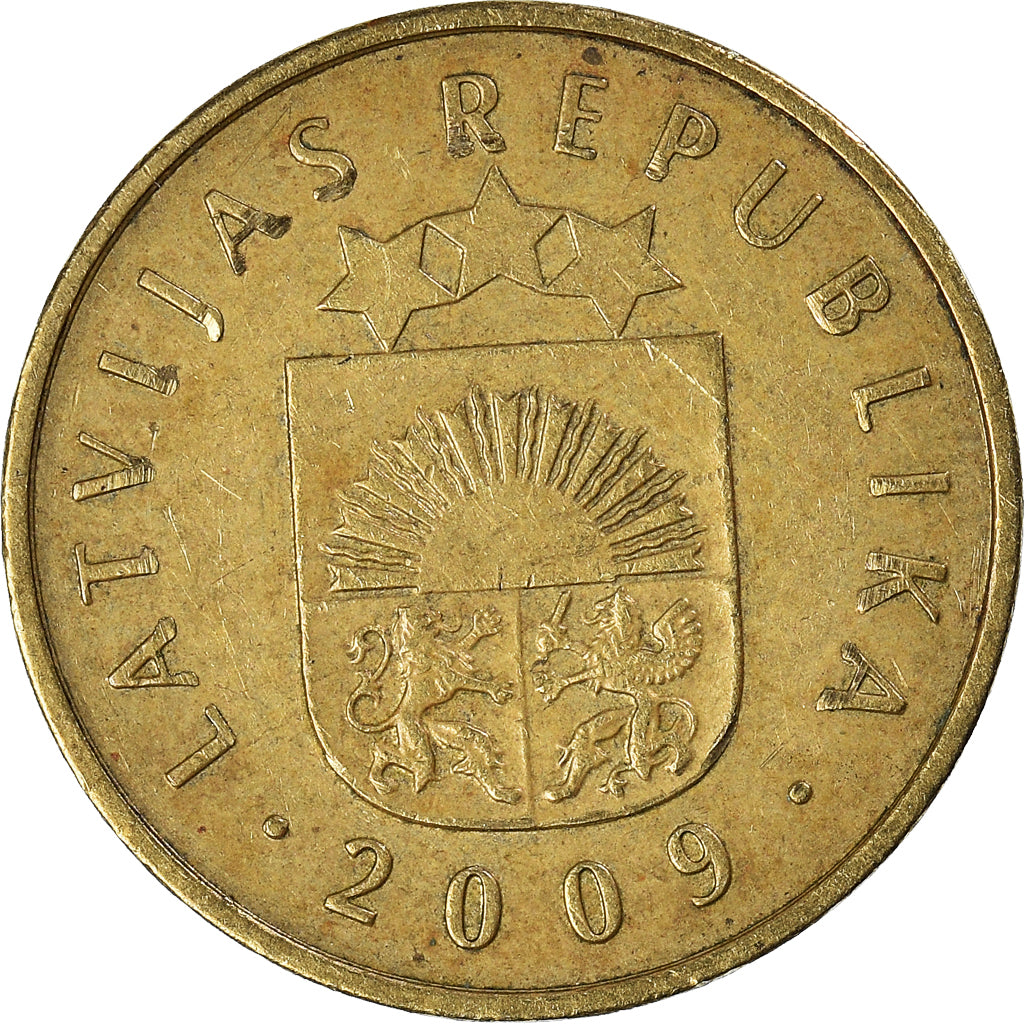 Munten, Letland, 20 Santimu, 2009