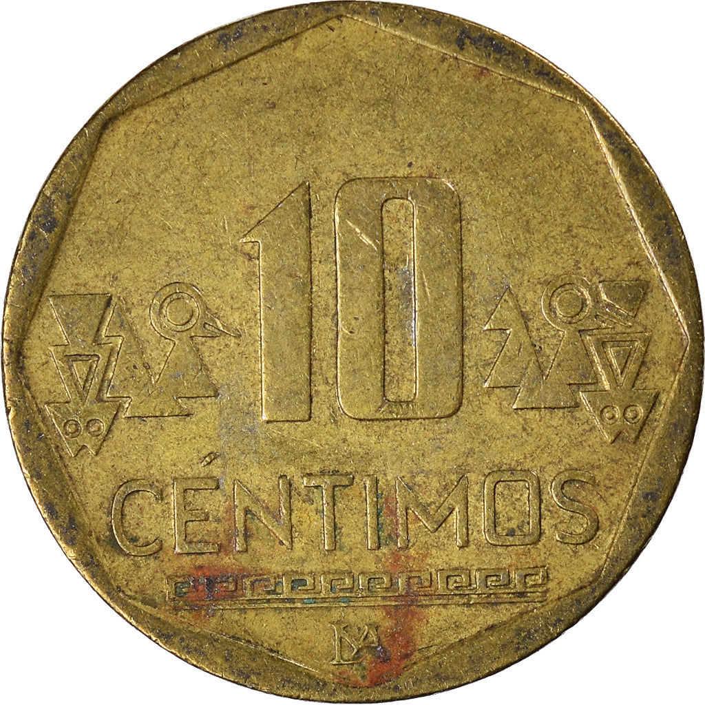 Moneda, Perú, 10 Centimos, 2012