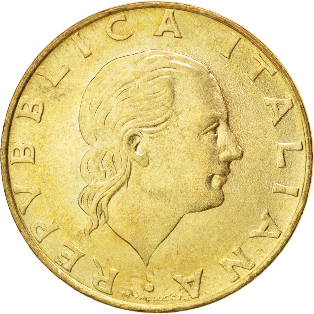 Coin, Italy, 200 Lire, 1994, MS(63), Aluminum-Bronze, KM:164