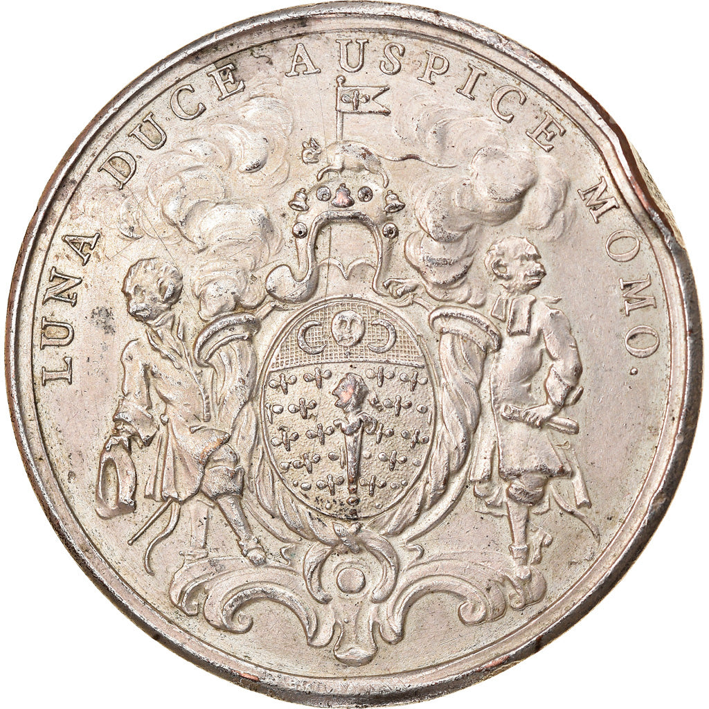 Francia, medalla, Louis XV, Régiment de la Calotte, Satirique, John Law