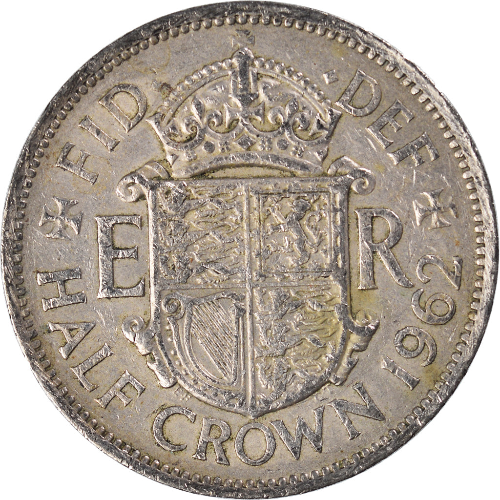 Coin, Great Britain, 1/2 Crown, 1962