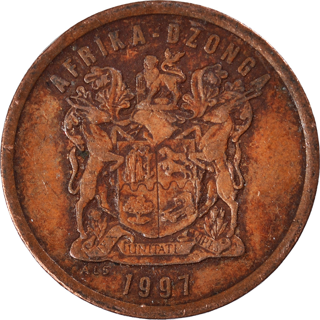 Moeda, África do Sul, 5 Cents, 1997