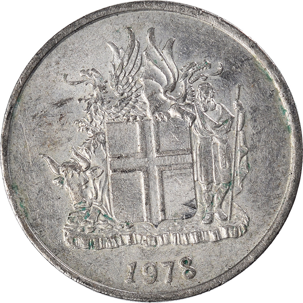 Moneta, Islanda, 5 Kronur, 1978