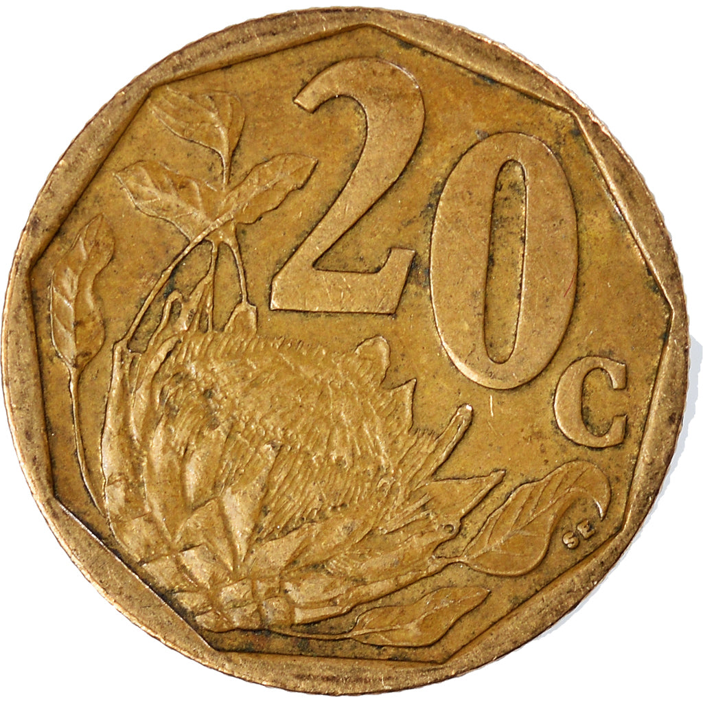 Moneda, Sudáfrica, 20 Cents, 2003