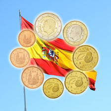 Spain, 1 Cent to 2 Euro, 2015, MS(65-70)