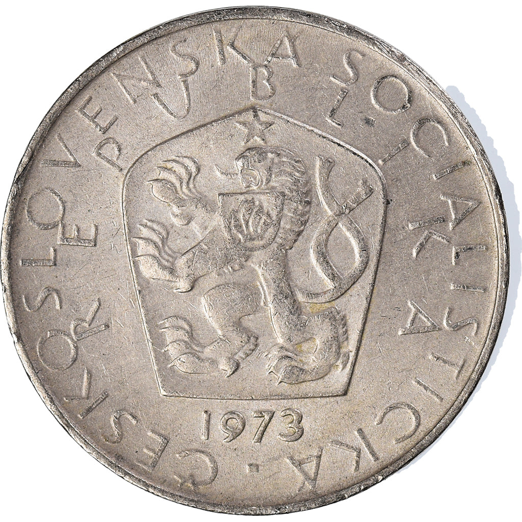 Monnaie, Tchécoslovaquie, 5 Korun, 1973