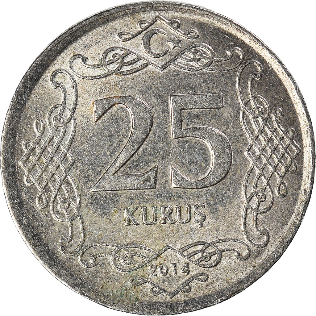 Münze, Türkei, 25 Kurus