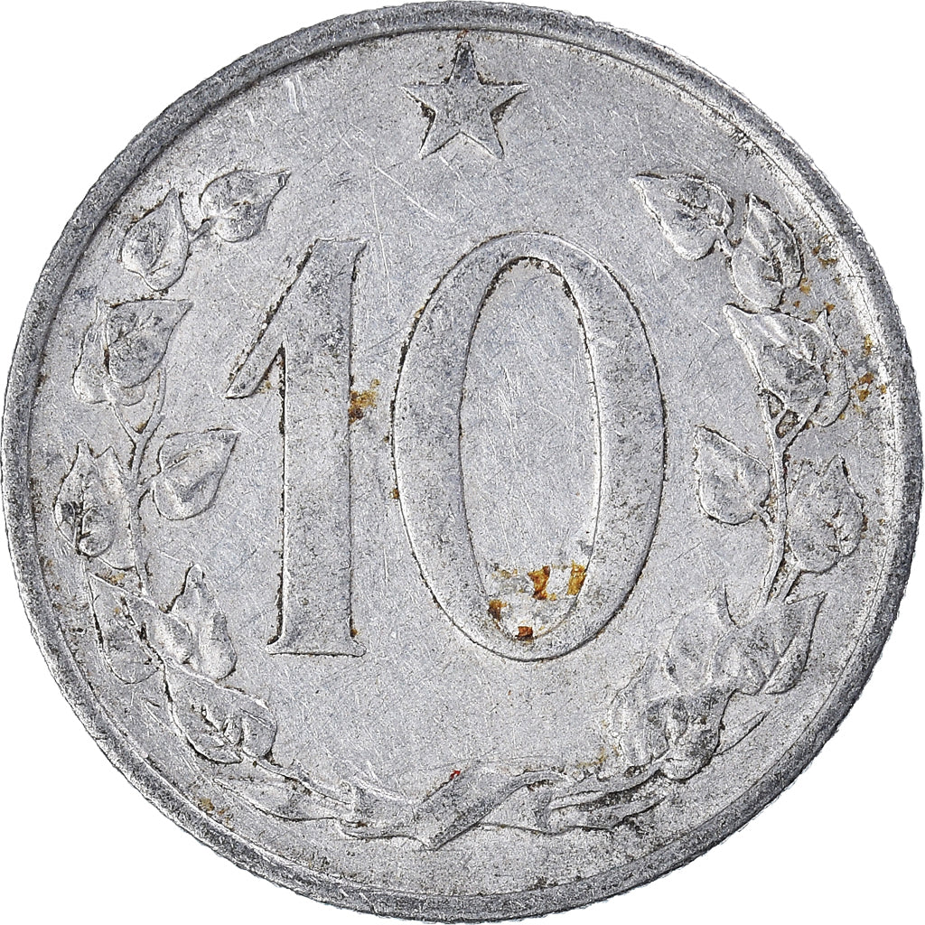 Monnaie, Tchécoslovaquie, 10 Haleru, 1961