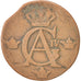 Coin, Sweden, Gustaf IV Adolf, 1/2 Skilling, 1809, VF(20-25), Copper, KM:565