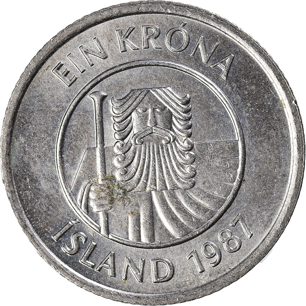 Moneta, Islandia, Krona, 1987