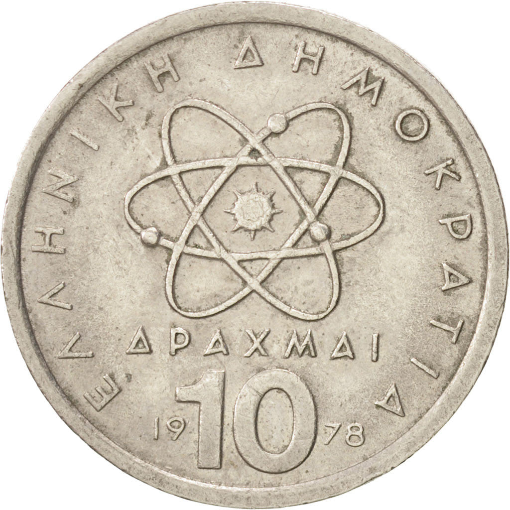 Moneta, Grecia, 10 Drachmai, 1978, BB, Rame-nichel, KM:119