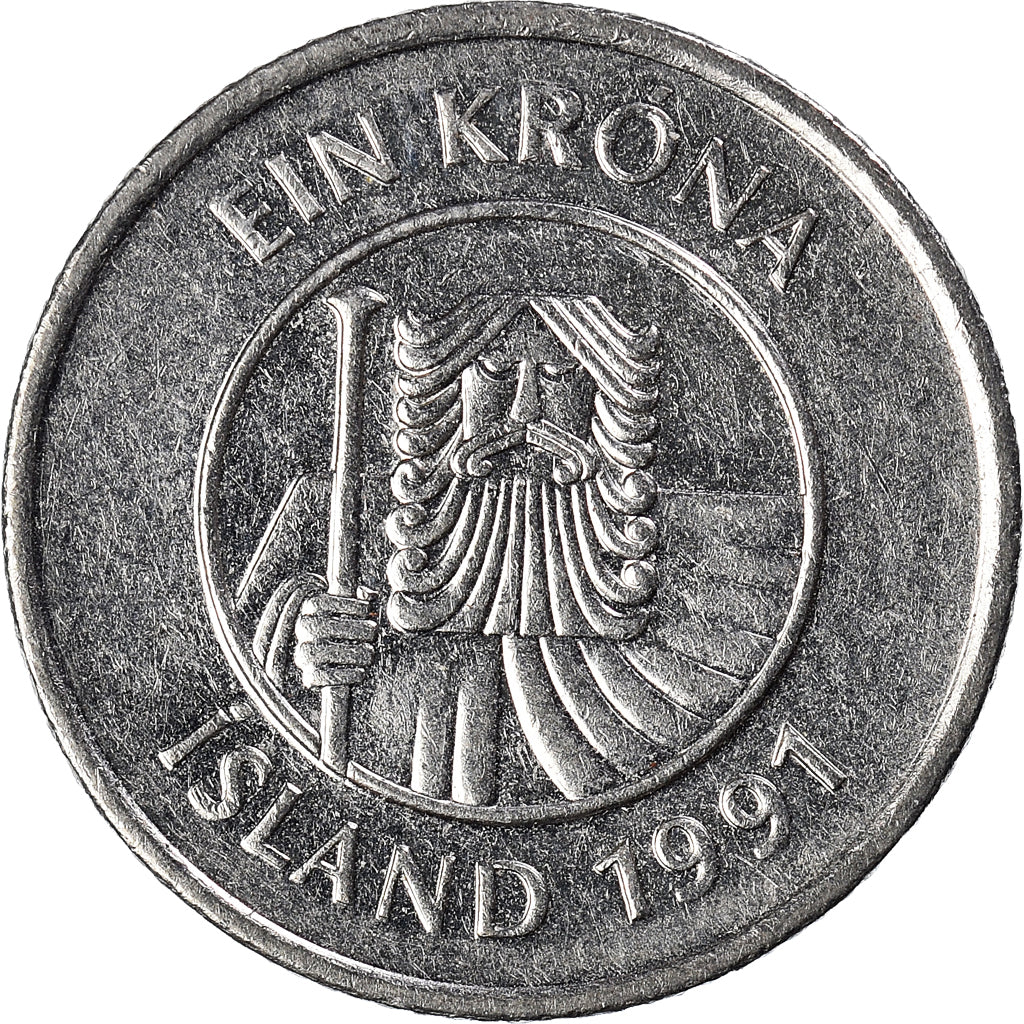 Munten, IJsland, Krona, 1991