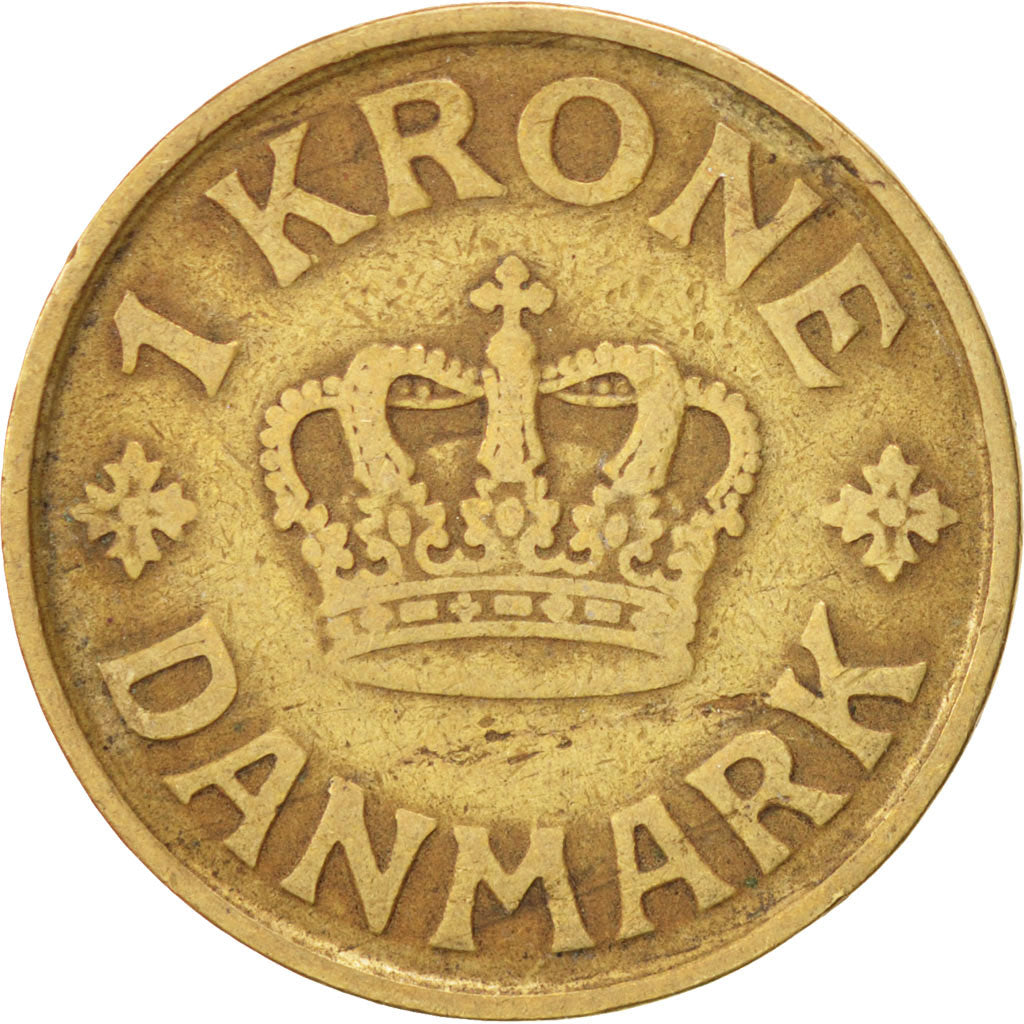 Coin, Denmark, Christian X, Krone, 1926, EF(40-45), Aluminum-Bronze, KM:824.1