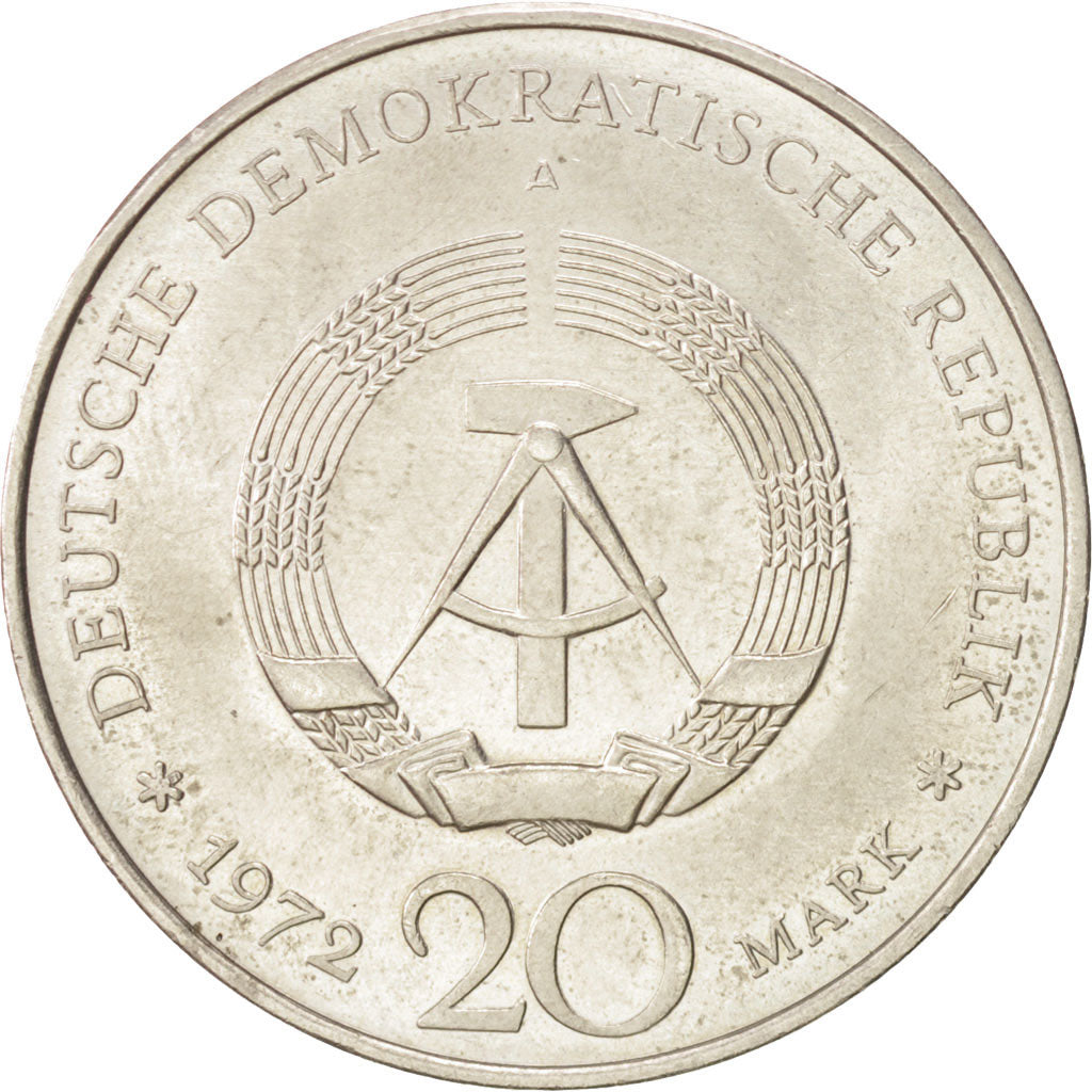 Monnaie, GERMAN-DEMOCRATIC REPUBLIC, 20 Mark, 1972, SUP, Copper-nickel, KM:40