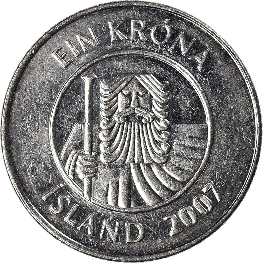 Münze, Iceland, Krona, 2007