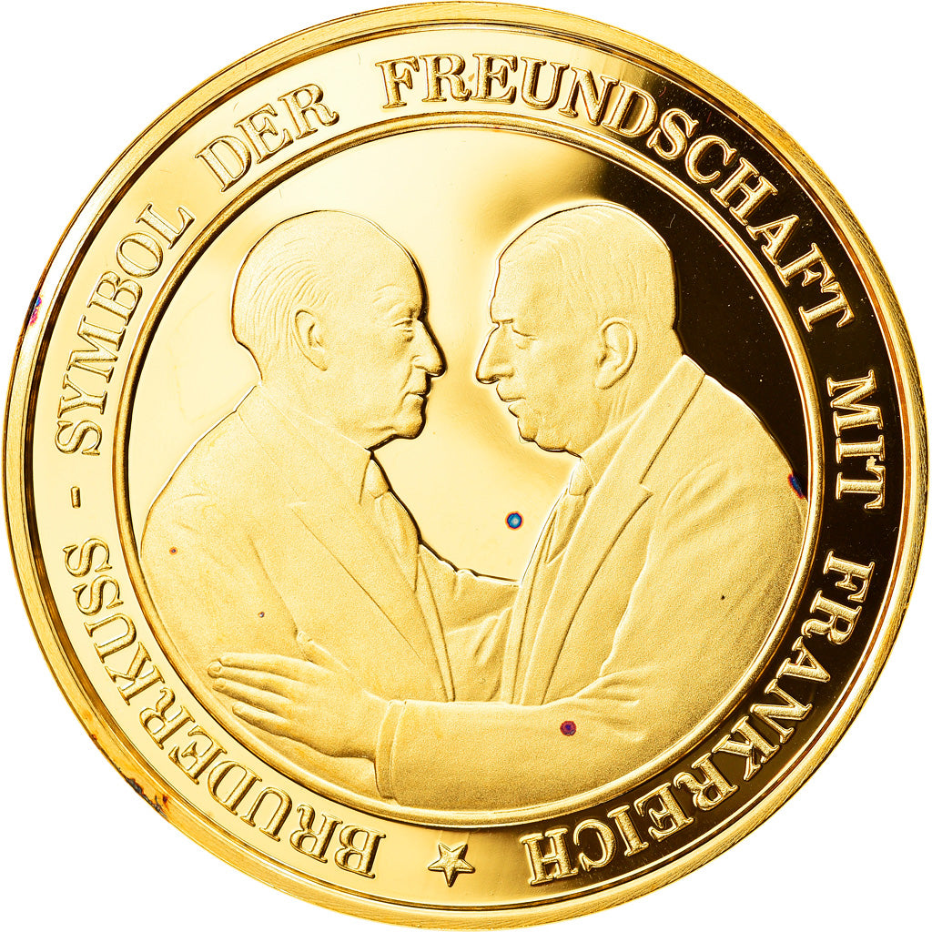 Allemagne, Médaille, Bruderkuss, Symbol der Freundschaft mit Frankreich