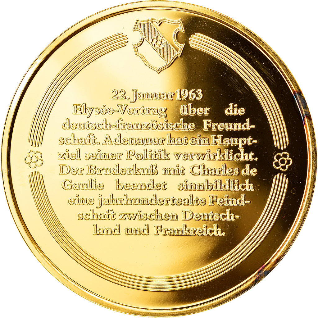 Allemagne, Médaille, Bruderkuss, Symbol der Freundschaft mit Frankreich