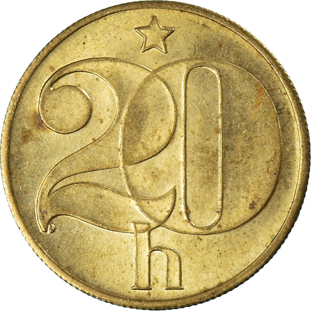 Moneda, Checoslovaquia, 20 Haleru, 1983