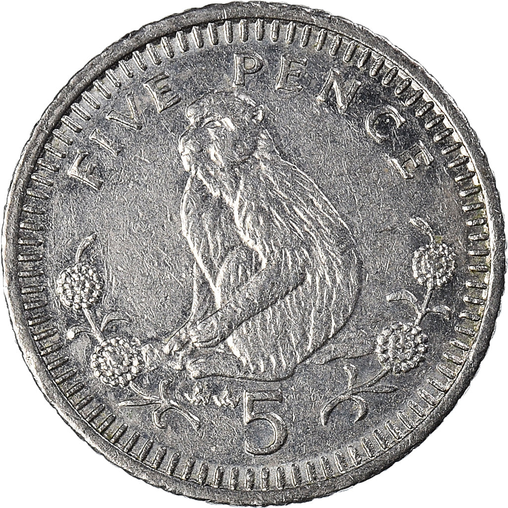 Monnaie, Gibraltar, 5 Pence, 1994