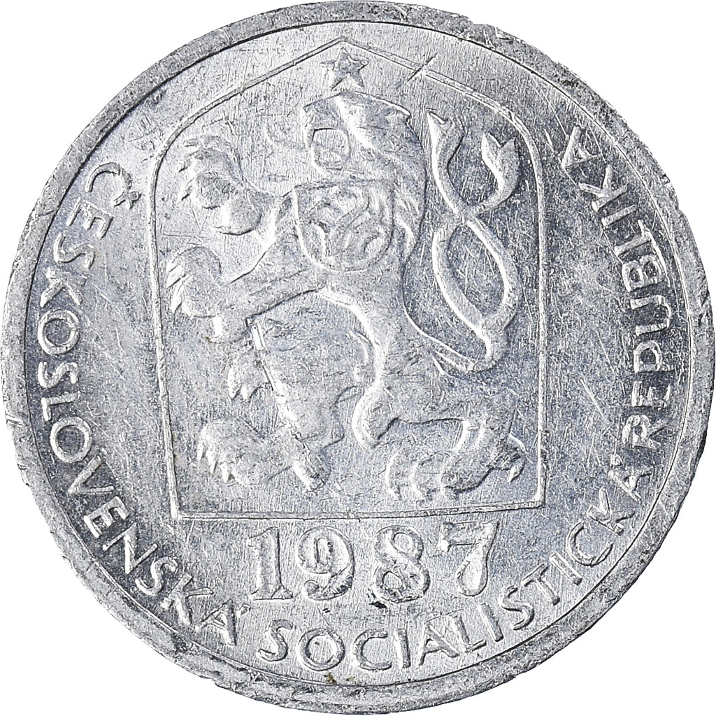 Moneda, Checoslovaquia, 10 Haleru, 1987