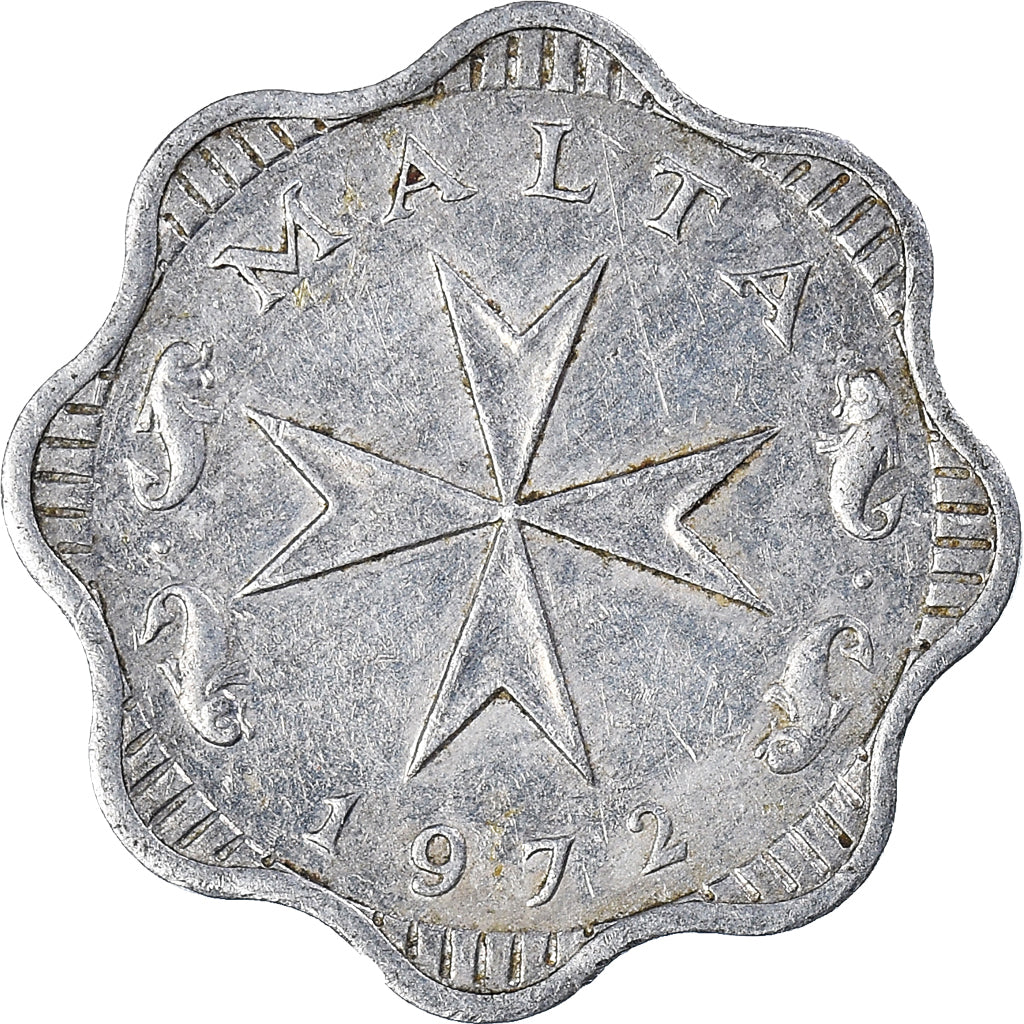 Moeda, Malta, 2 Mils, 1972
