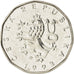 Moneda, República Checa, 2 Koruny, 1993, EBC+, Níquel chapado en acero, KM:9