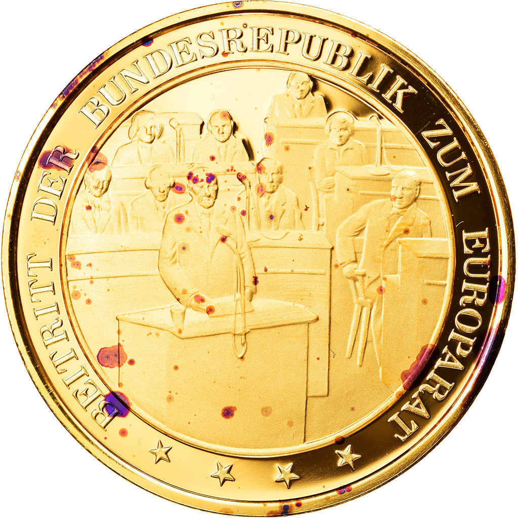 Allemagne, Médaille, Beitritt der Bundesrepublik zum Europarat, Politics, SPL