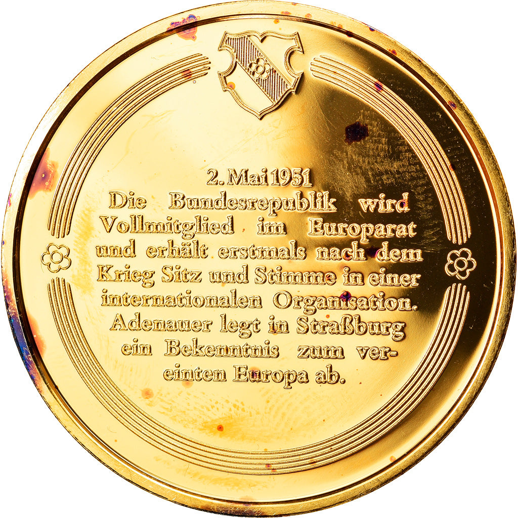 Allemagne, Médaille, Beitritt der Bundesrepublik zum Europarat, Politics, SPL
