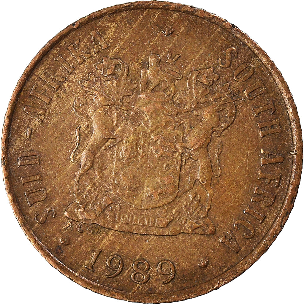 Moeda, África do Sul, Cent, 1989