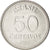 Moneta, Brazylia, 50 Centavos, 1988, MS(63), Stal nierdzewna, KM:604