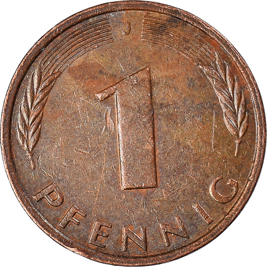 Moeda, ALEMANHA - REPÚBLICA FEDERAL, Pfennig, 1985