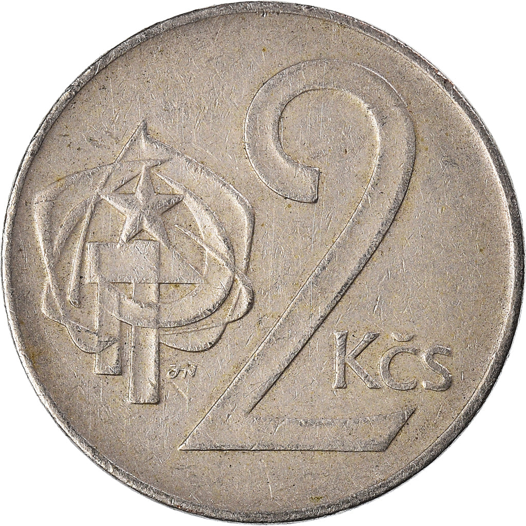 Moneda, Checoslovaquia, 2 Koruny, 1975