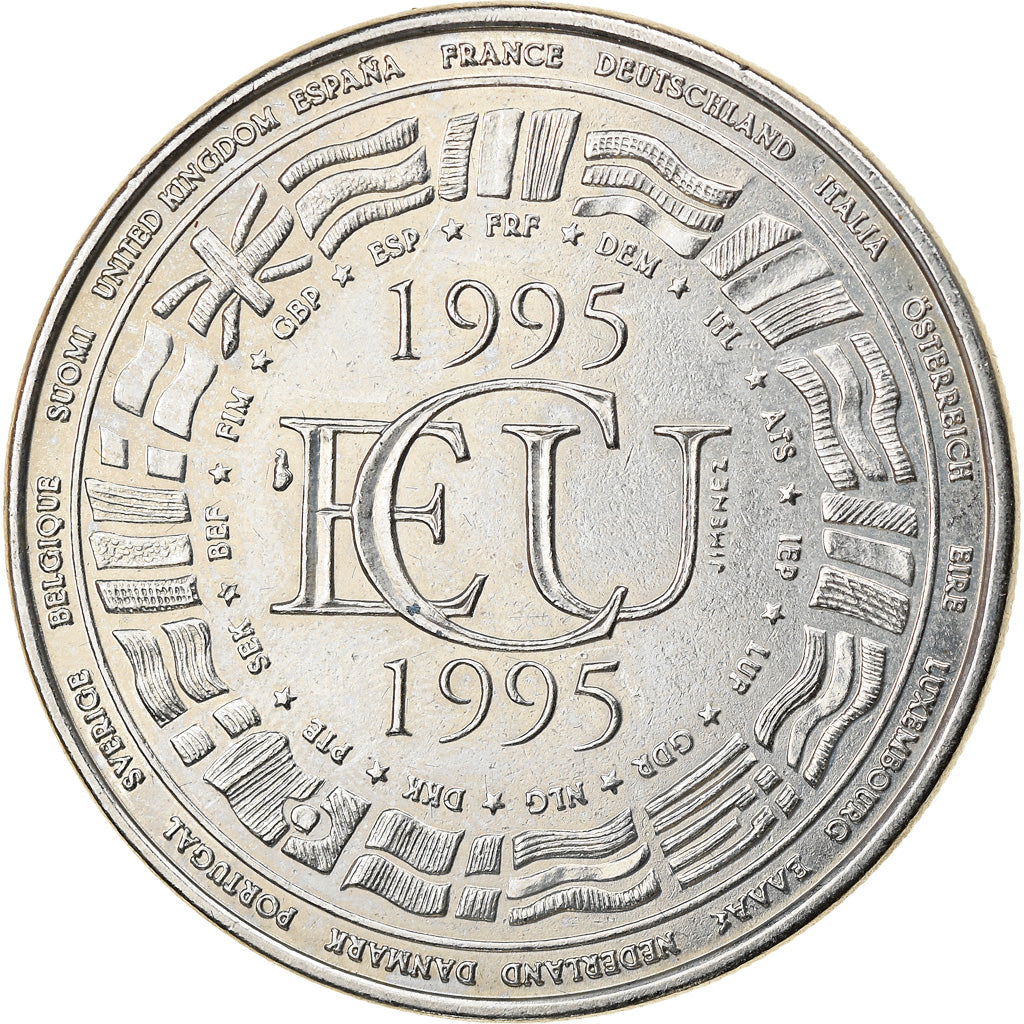 França, Medal, Ecu Europa, Marianne, Políticas, Sociedade, Guerra, 1995