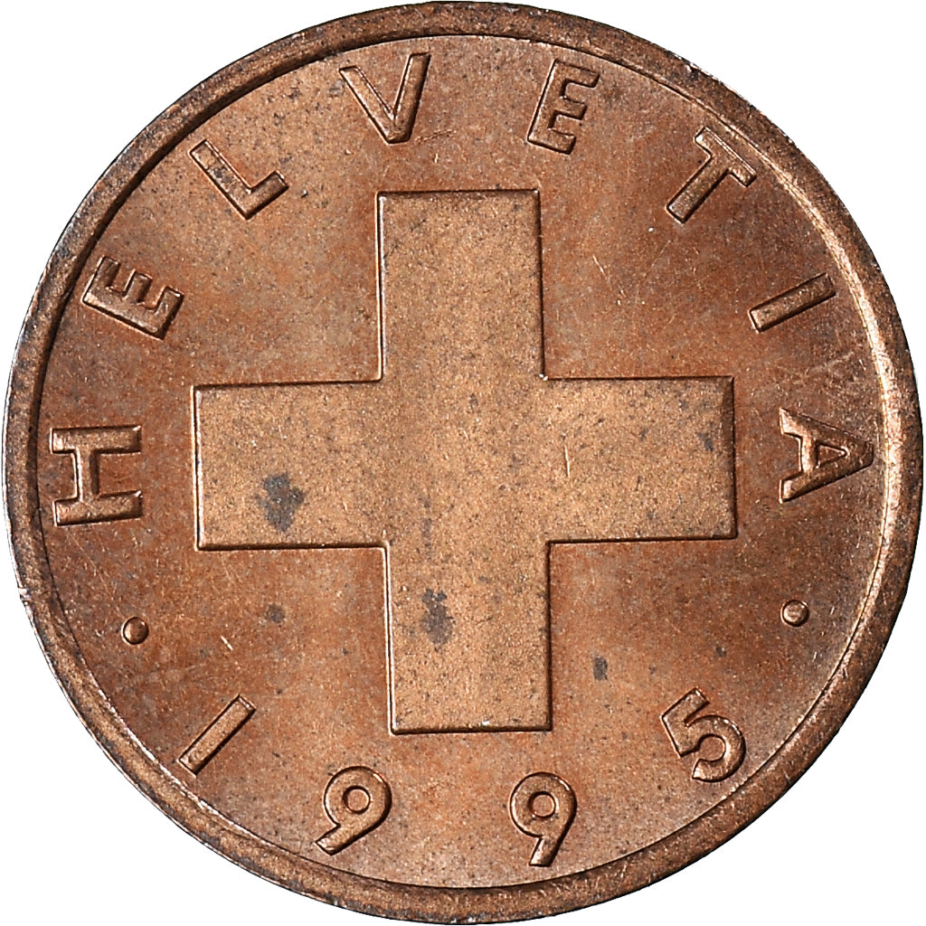 Moneda, Suiza, Rappen, 1995