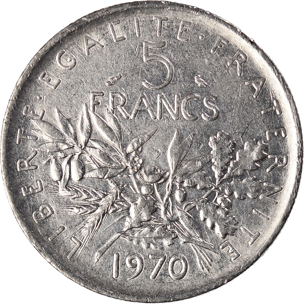Munten, Frankrijk, 5 Francs, 1970