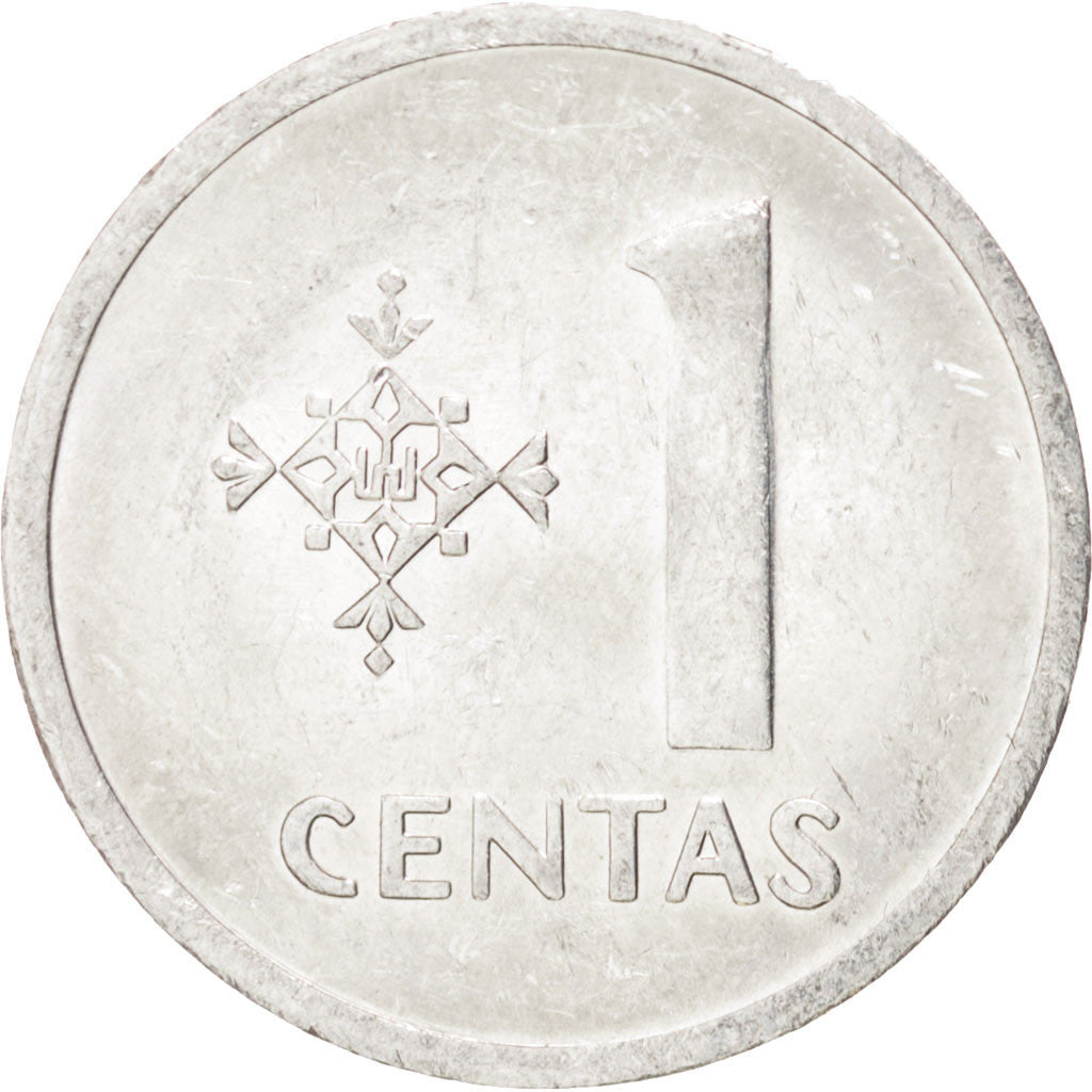 Coin, Lithuania, Centas, 1991, AU(55-58), Aluminum, KM:85