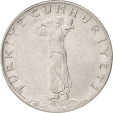 Moneda, Turquía, 25 Kurus, 1973, MBC+, Acero inoxidable, KM:892.3
