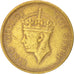 Moneda, Hong Kong, George VI, 10 Cents, 1950, MBC, Níquel - latón, KM:25